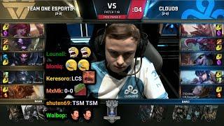 ONE vs C9  2017 Worlds Play-In Day 2  Twitch VOD with Chat