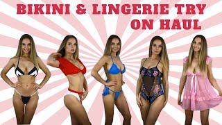 BIKINI AND LINGERIE TRY ON HAUL  XENIA CRUSHOVA NEWCHIC 2020