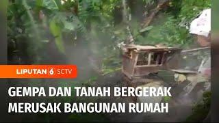 Dinding Rumah Warga di Cianjur Ambrol Saat Tanah Bergerak Melanda  Liputan 6