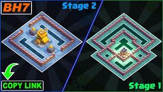 New Best BH7 Base 2 Stage  Builder Hall 7 Base COPY Link After Update  Clash of Clans