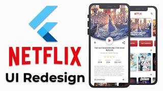 Flutter Netflix UI Redesign  Speed Code