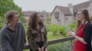 Hamnet  Madeleine Mantock and Tom Varey visit Shakespeares Birthplace Trust