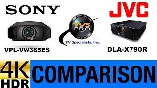 Sony VPL-VW385ES vs JVC DLA-X790R Projector Comparison