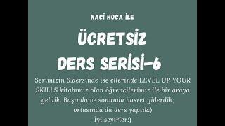 ÜCRETSİZ DERS SERİSİ-6