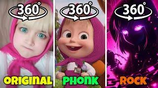 360° VR Masha Original vs Masha Phonk vs Rock