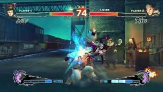 Super Street Fighter IV - Seth Killian JUR VS Justin Wong RYU Gameplay