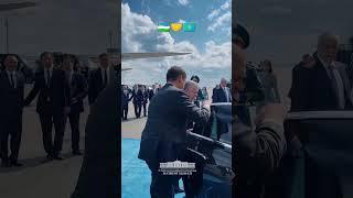 Prezident Shavkat Mirziyoyev Ostona shahriga keldi #shavkatmirziyoyev #uzbekistan #ostona #саммитшос