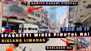 Salasalabat na Spaghetti Wires sa Santa Cruz Pinutol na Pag-aayos sa mga Kable Sinimulan na 