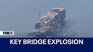 WATCH Baltimore Key Bridge explosion