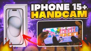 IPHONE 15 PLUS HANDCAM BGMI   IPHONE 15 PLUS BGMI TEST  BGMI HANDCAM GAMEPLAY IN IPHONE 15 PLUS