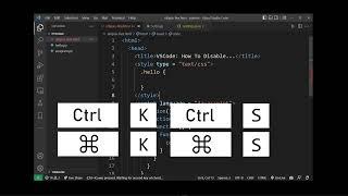 VSCode How to edit keyboard shortcuts change or disable default shortcuts