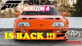 Forza Horizon 4 The SUPRA PURE SOUND & TOP SPEED STOCK