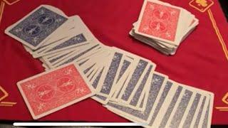 2 Deck Transposition no duplicate decks used -  sleight of hand card magic trickclose up magic