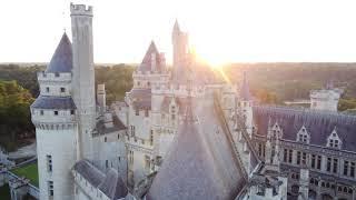 DJI mini. Chateau de Pierrefonds. Cinematic 4K