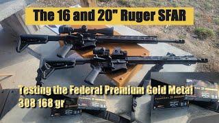 Premium match grade ammo testing in the Ruger SFARs