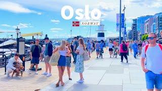 Oslo Norway - Summer Walk 2022 - 4K60fps HDR - Walking Tour