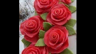ШОК Розы Без Спец.Инструментов #Роза с мастики МК Цветы с мастики