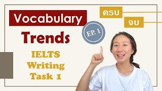 EP.1 รวมศัพท์พื้นฐานต้องรู้ ใช้เขียนใน IELTS Writing task 1  mewmews