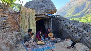 Making Breakfast in Mountain Hut Bakhtiari Nomads of IRAN 2023