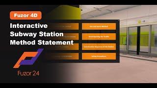 Fuzor 4D Subway Station Construction Methodology using Fuzor Event Trigger