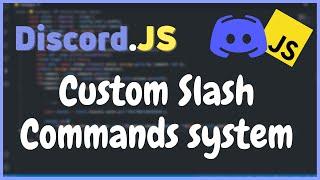 Custom Slash Commands System with Database  DiscordJS V13 Tutorials