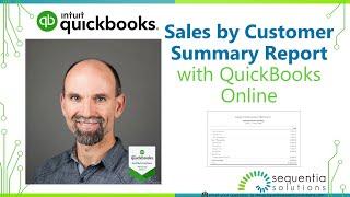 Sales by Customer Summary Report in Quickbooks Online