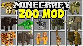 Minecraft ZOO MOD  CATCH WILD ANIMALS AND BUILD YOUR OWN MINECRAFT ZOO