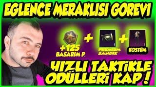 BAŞARIM PUANI KASANLAR KESİN YAPMALI   EĞLENCE MERAKLISI GÖREVİNİ HIZLICA BİTİR  Pubg Mobile 