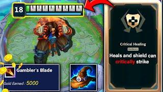Never-Die Udyr Strategy with Gamblers Blade generates 5000+ Gold and shield can CRIT for 10000 HP..