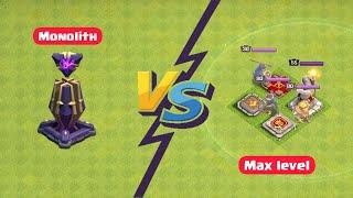 Max Monolith vs All Max Heroes   Clash of Clans