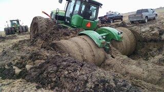 Tractor stuck in mud compilation 2015 NEW