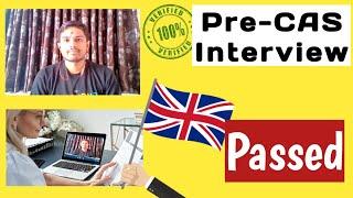 Pre-Cas Interview Questions And Answer #CAS #interview  UK University- 2024