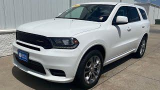 2019 Dodge Durango GT White Knuckle With Black Interior