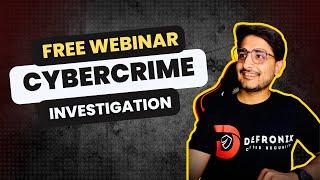 Cyber Crime Investigation Free Webinar - Roadmap To Become A DCCI  Hindi 