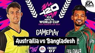 Australia vs Bangladesh ICC T20 WC24 Gameplay
