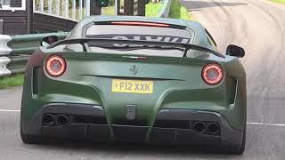 NOVITEC N-LARGO Ferrari F12 SCREAMING up HILLCLIMB - LOUD V12 Sound