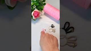  How to Make Cute & Easy Macrame Easter Bunny Ears Ring  #easterbunny #shorts