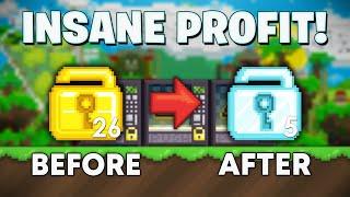 INSANE PROFIT method in Growtopia 2021 How to get RICH fast in Growtopia EASY DLS