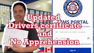 UPDATED TUTORIAL How to Apply for Drivers Certificate and No Apprehension Certificate with Online