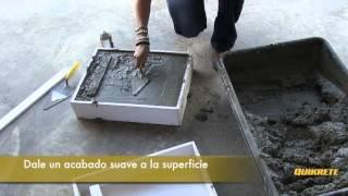 IDEAS CONCRETAS Cómo hacer un banco de concreto y madera