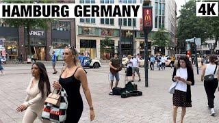 4K HAMBURG  Street Walking Tour  Summer 2023  Germany  60 fps HDR Video