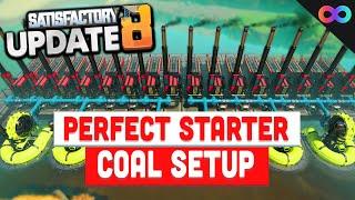 PERFECT Starter Coal Generator Setup in Satisfactory Update 8  UBG 4