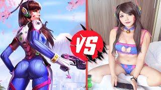 Dva HOT SEXY GIRL In Overwatch - ART VS COSPLAY