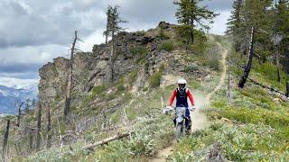 Caught In A Snowstorm Dirt Biking