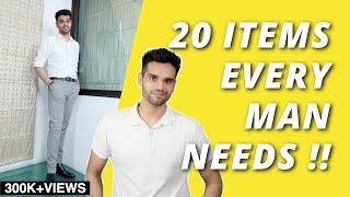 20 Items EVERY GUY NEEDS  Wardrobe Essentials  Minimalist Wardrobe  BeYourBest Fashion San Kalra