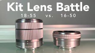 Sony 18-55 mm vs. 16-50 mm - APSC Kit Lens Battle - 4K