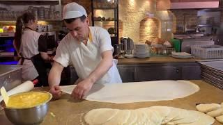 Hand Made Bougatsa - Athens Greece 