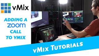 Adding a Zoom Call to your vMix Production. New video in description for direct Zoom integration