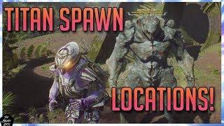 ANTHEM HOW TO FIND TITANS FAST ANTHEM TITAN SPAWNS