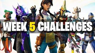 All Week 5 Challenges Fortnite Season 13